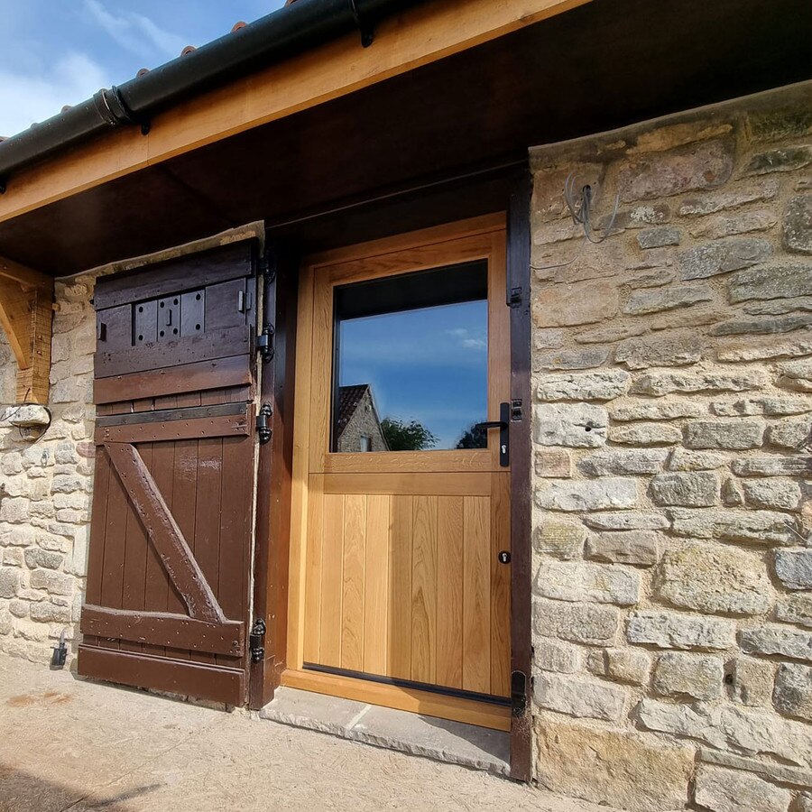 black iron door handle